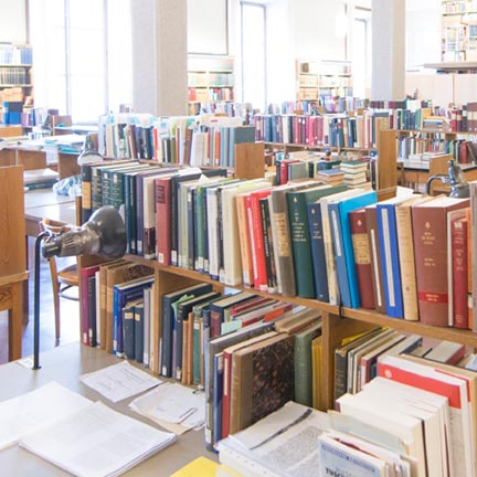 Books in a library