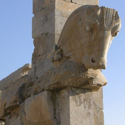 An old Persian sculpture